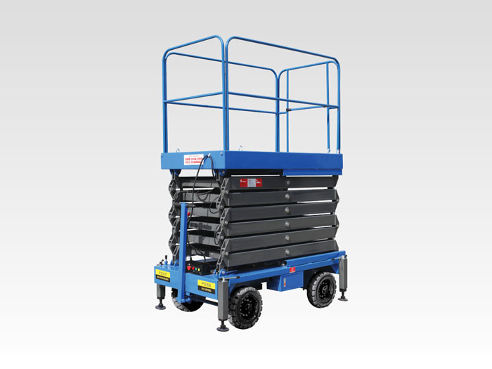 半自動剪叉高空作業平臺